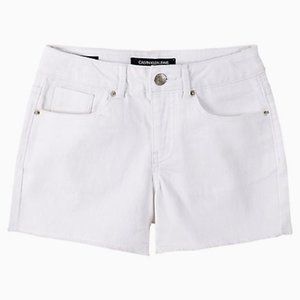 NWT Calvin Klein Big Girls Cut Off Denim Shorts
